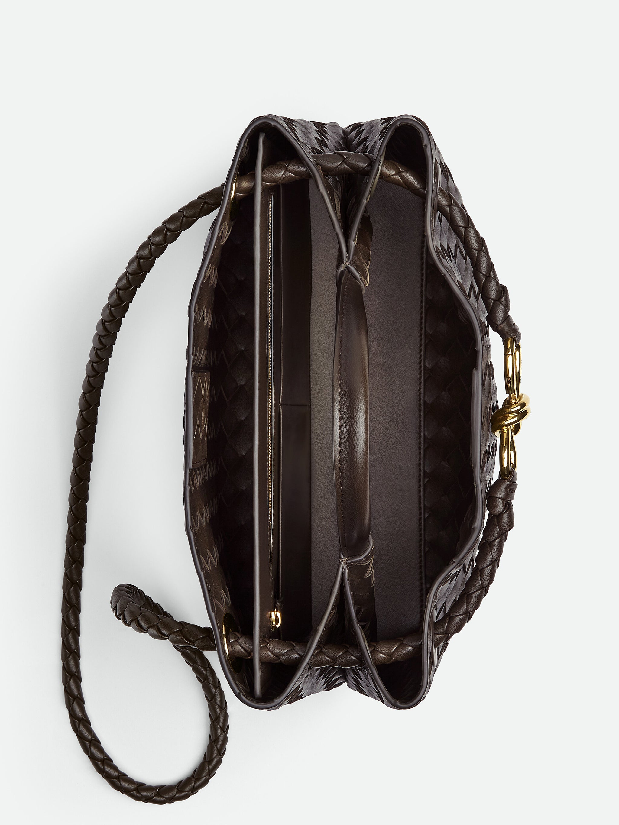 BOTTEGA VENETA Medium Handbag with Intrecciato Motif and Knot Detail