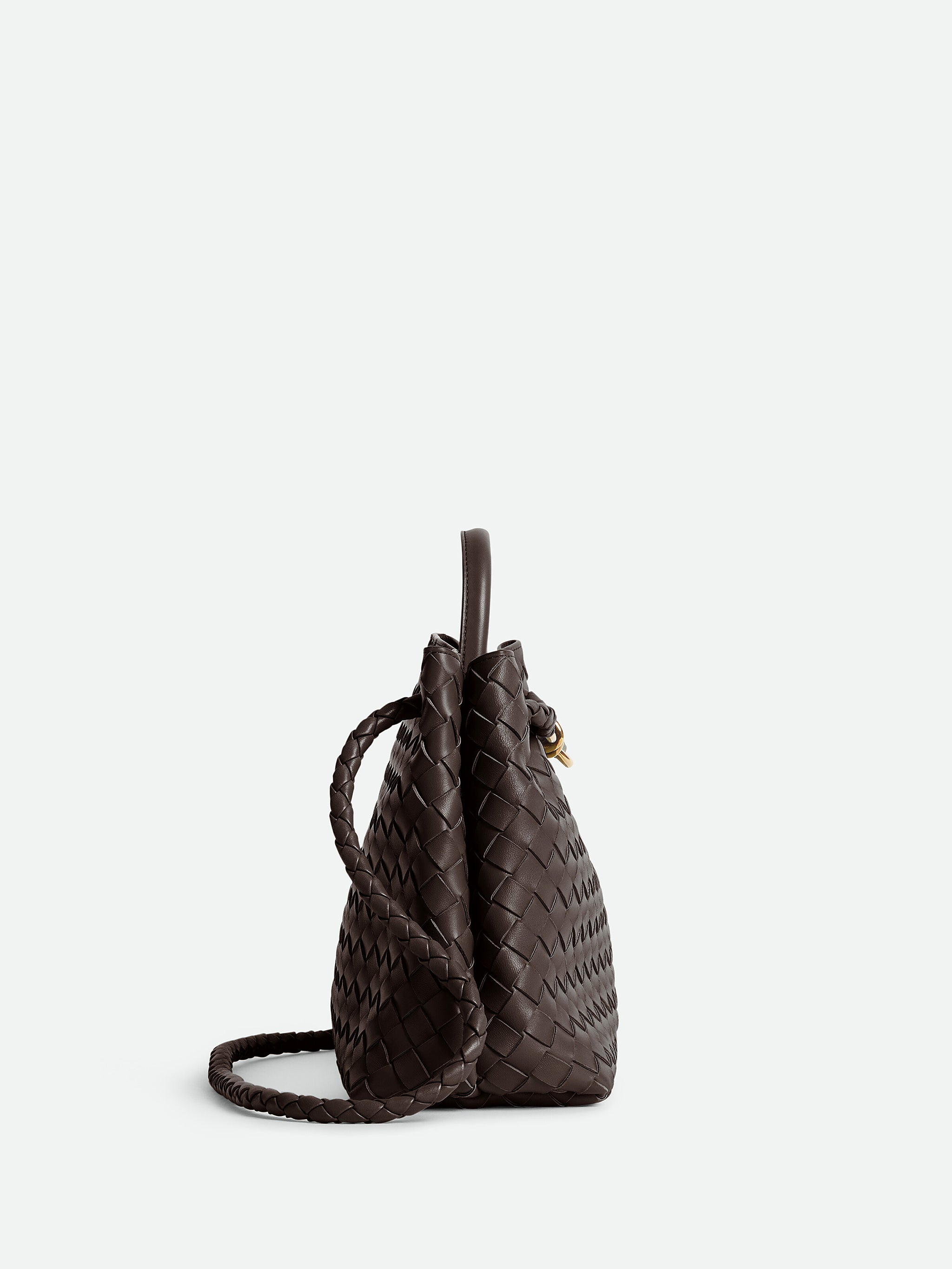 BOTTEGA VENETA Medium Handbag with Intrecciato Motif and Knot Detail