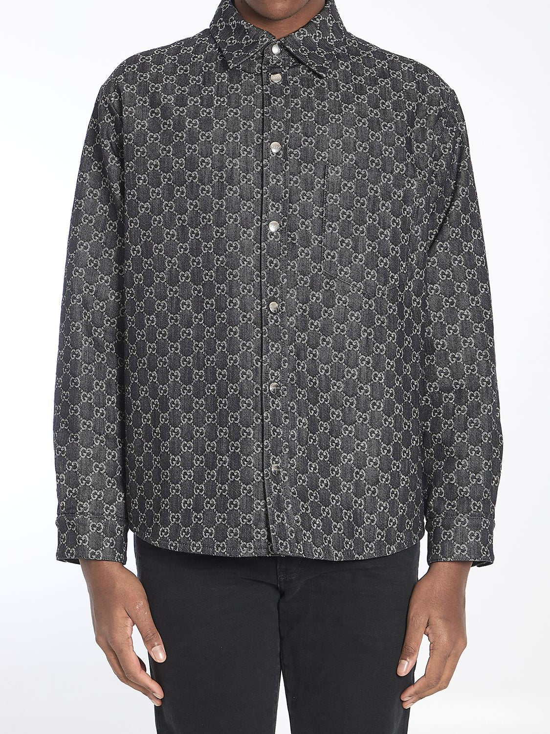 GUCCI Embroidered Denim Reversible Overshirt - SS25