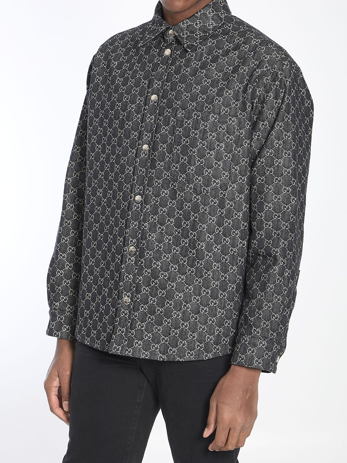 GUCCI Embroidered Denim Reversible Overshirt - SS25