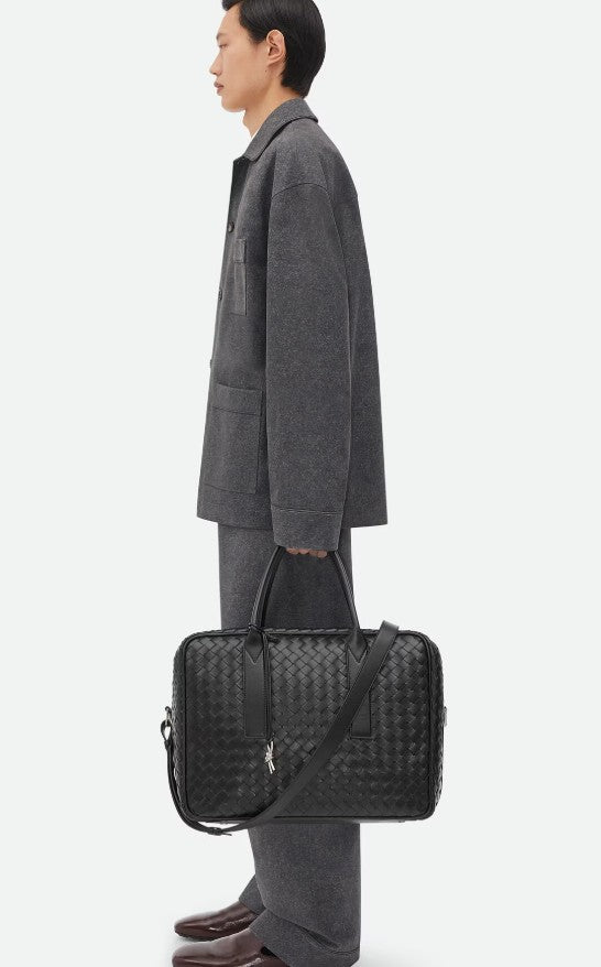 BOTTEGA VENETA Leather Handbag for Men - Mini Design