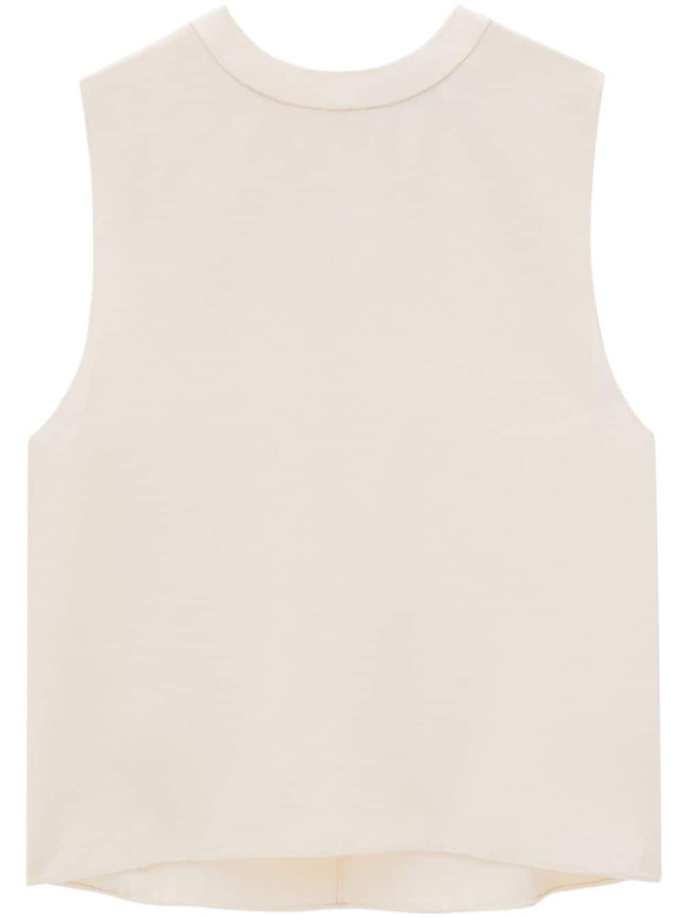 SAINT LAURENT Silk Sleeveless Top