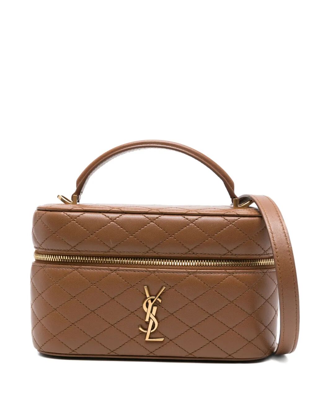 SAINT LAURENT Mini Quilted Leather Handbag