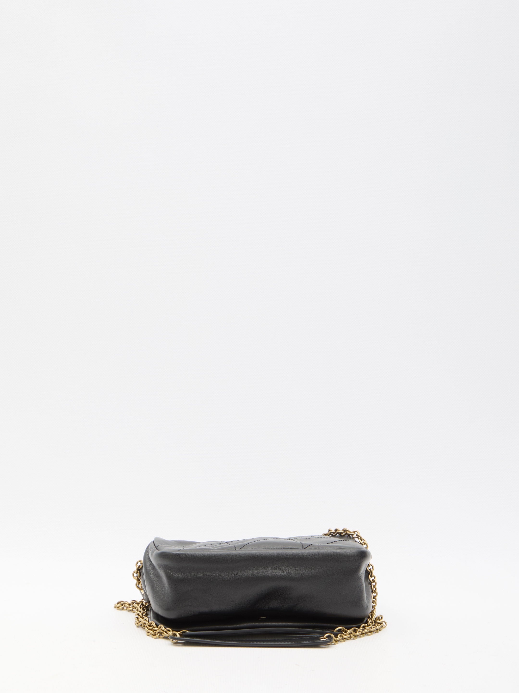 SAINT LAURENT Mini Quilted Lambskin Handbag - 20x12x7cm