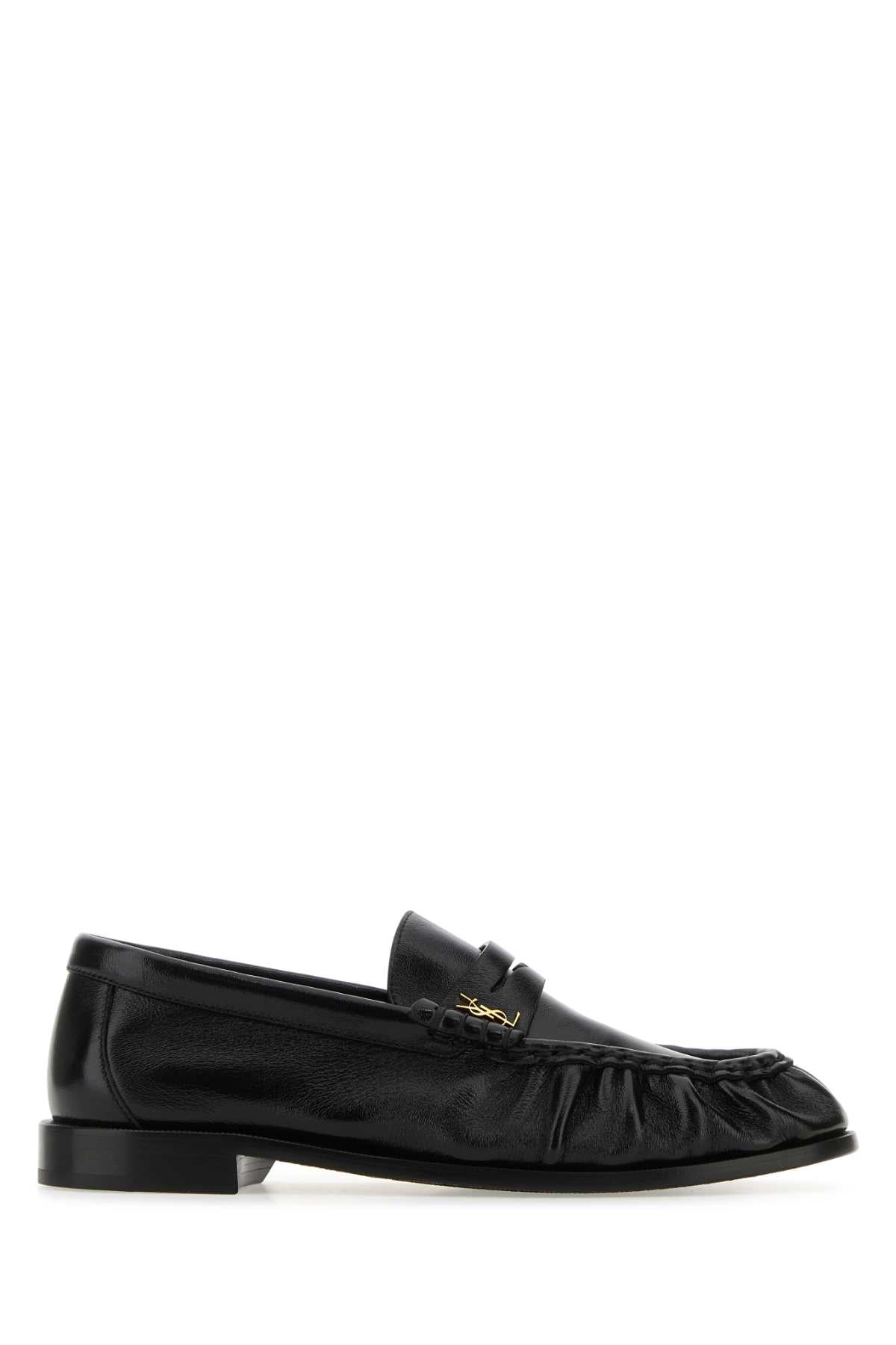SAINT LAURENT Penny Loafers with Ruched Detailing for Women