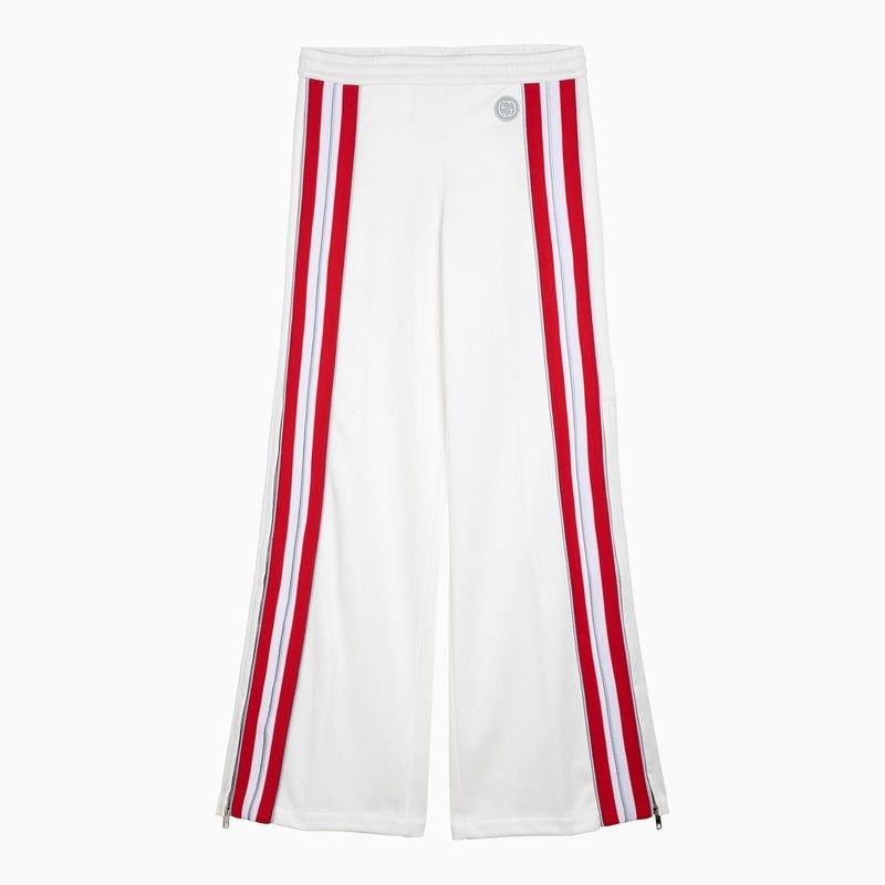 GUCCI Technical Fabric Jogging Trousers with Logo Patch and Zipped Leg