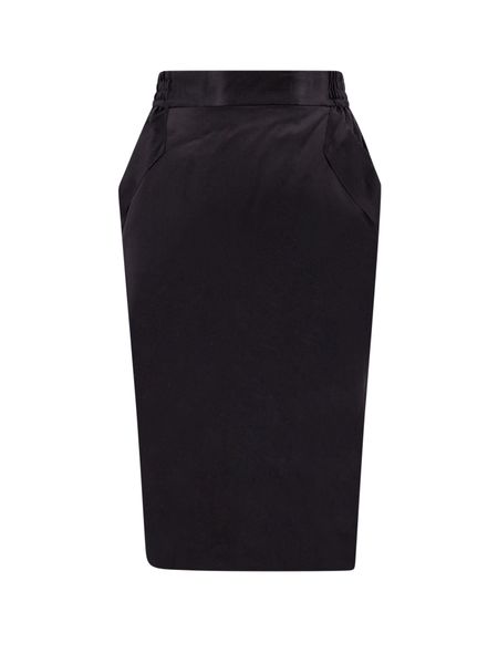 SAINT LAURENT Elegant Silk Midi Skirt for Women