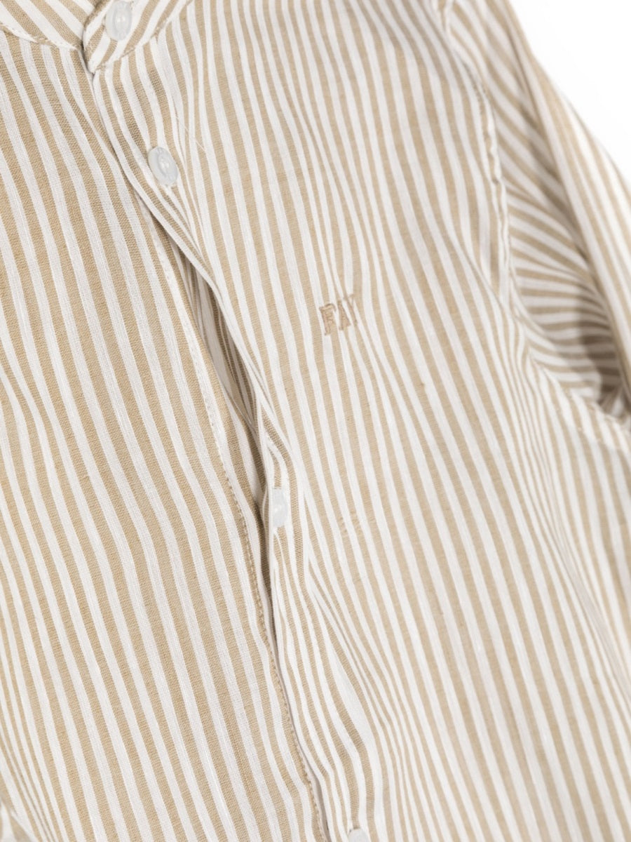 FAY Mini Striped Linen-Cotton Shirt for Boys