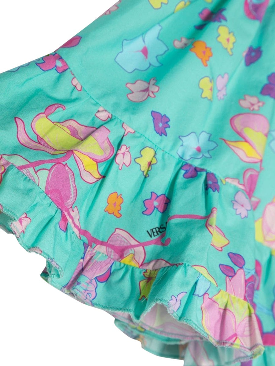 VERSACE Mini Baroque Dress for Baby Girls