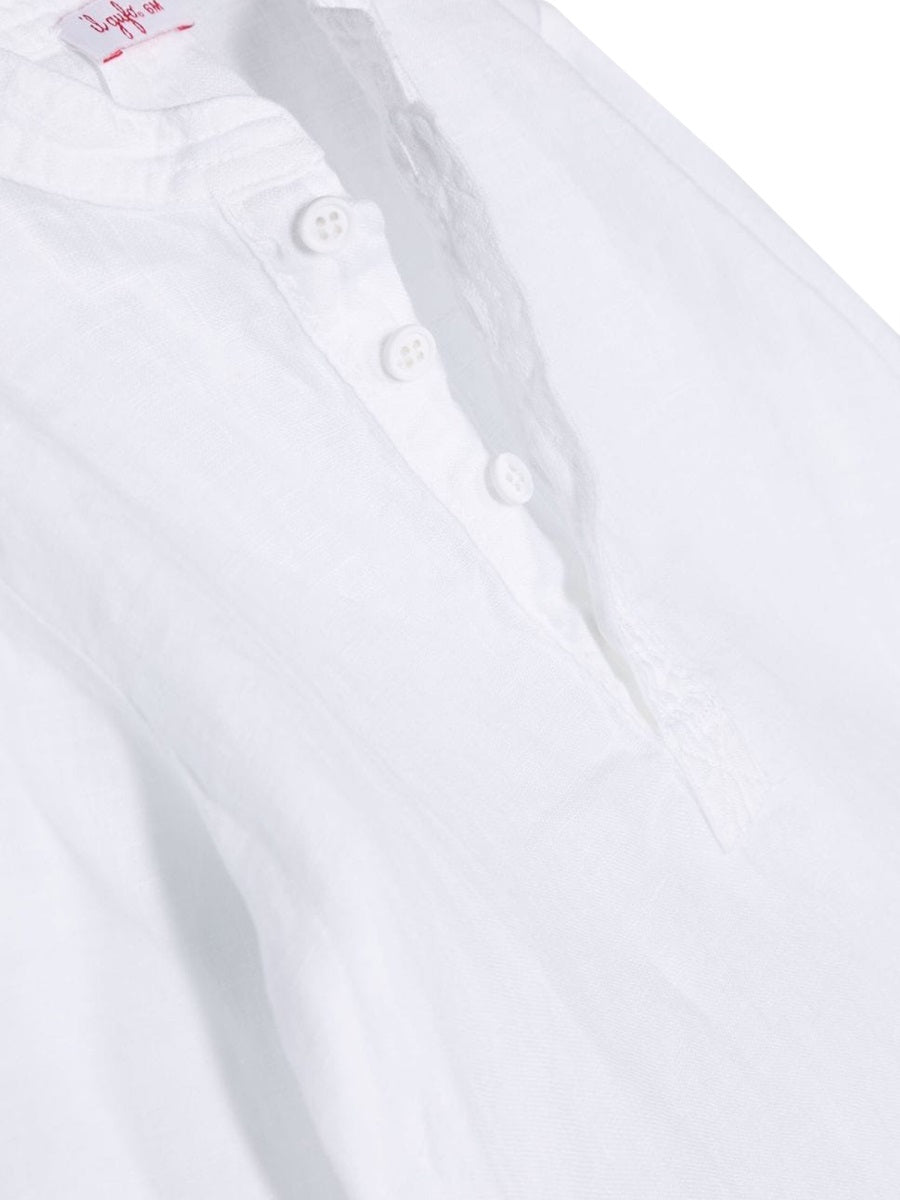 IL GUFO Mini Long Sleeve Linen Shirt for Baby Boys
