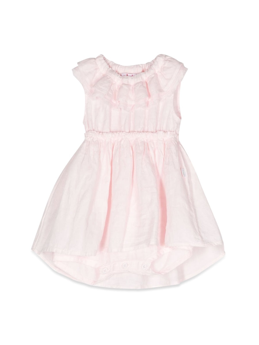 IL GUFO Mini Dress with Ruffle Collar for Baby Girls