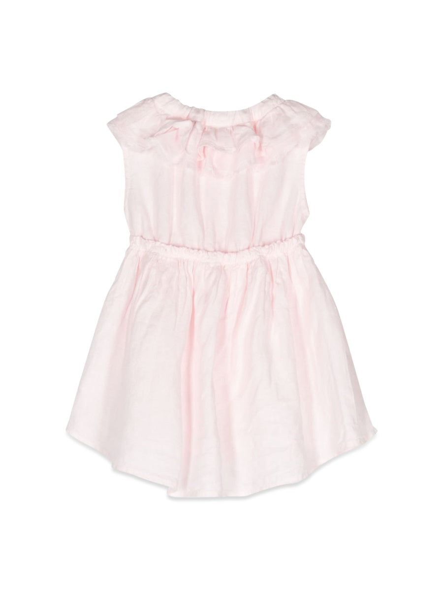 IL GUFO Mini Dress with Ruffle Collar for Baby Girls