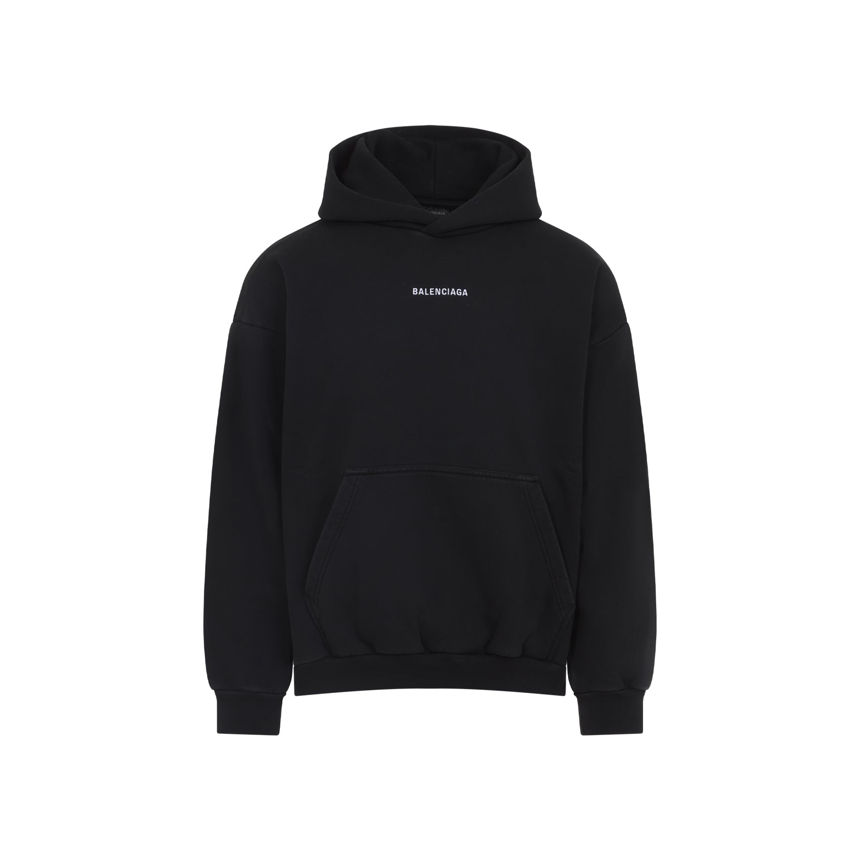 BALENCIAGA Vintage Back Medium Fit Hoodie Sweatshirt