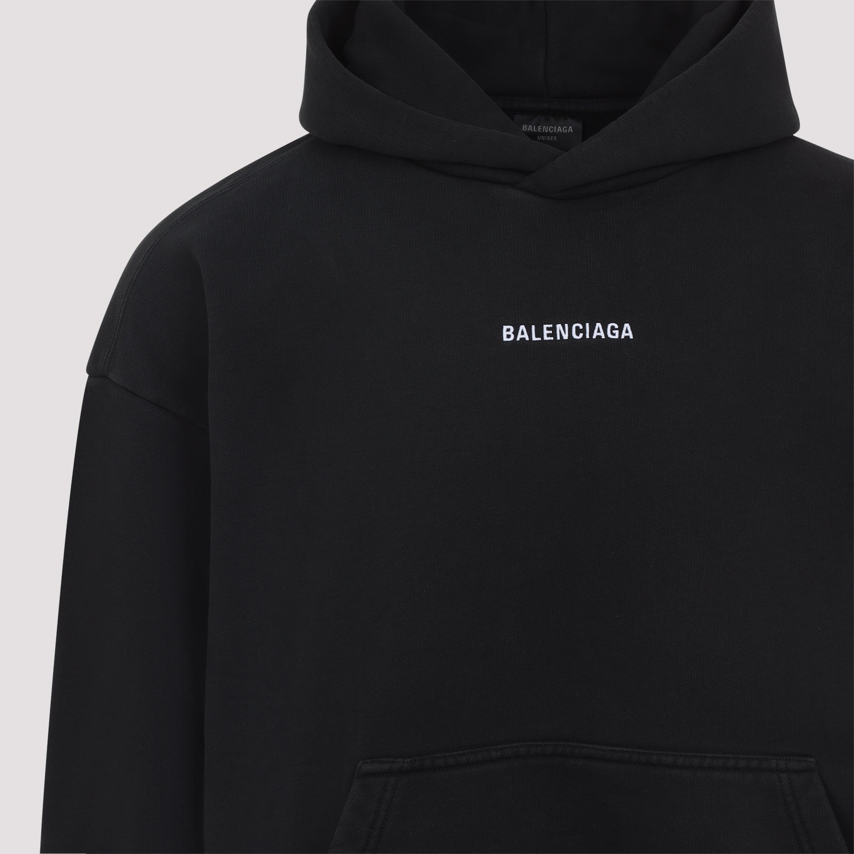 BALENCIAGA Vintage Back Medium Fit Hoodie Sweatshirt