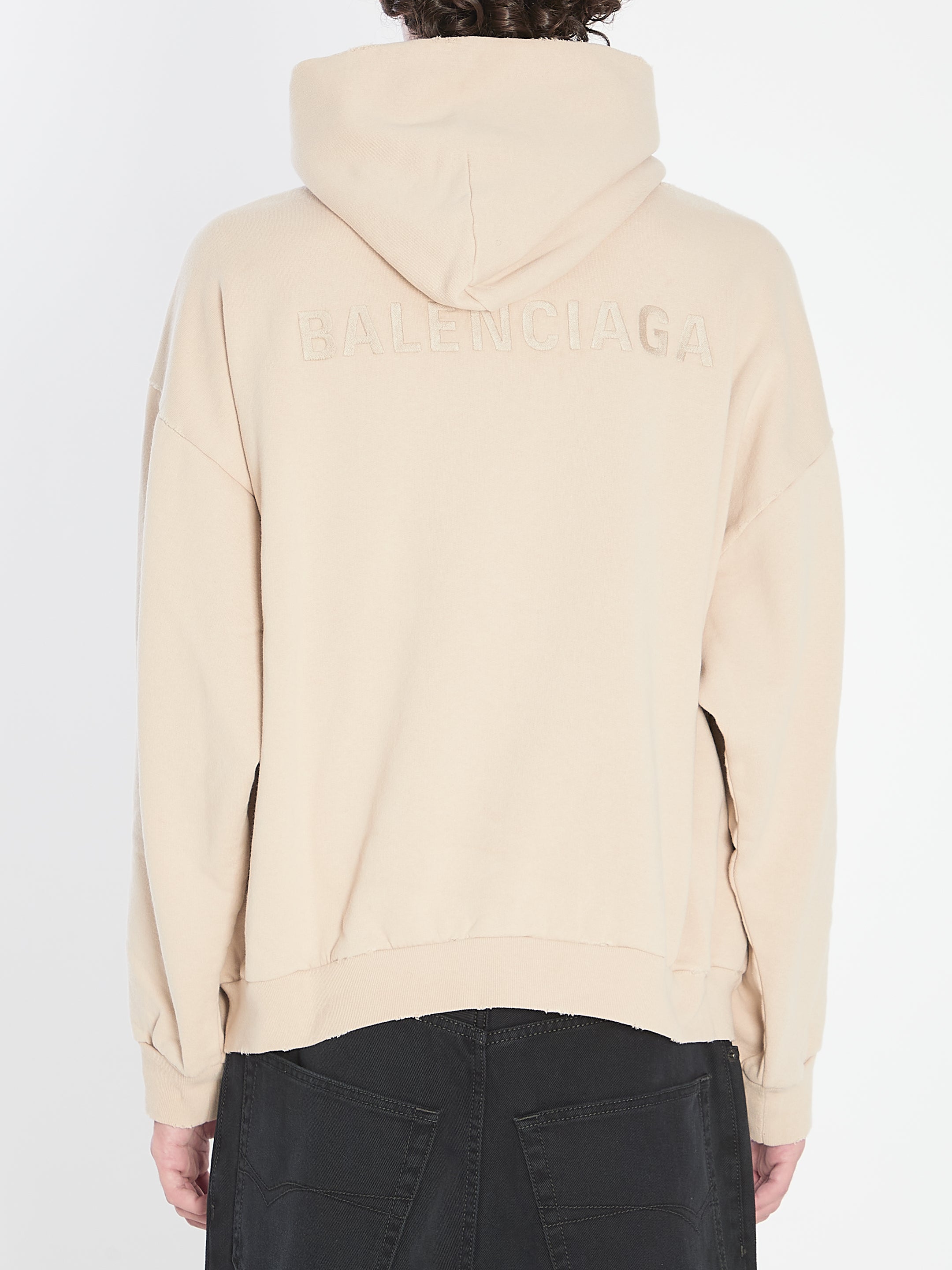 BALENCIAGA Embroidered Logo Hoodie
