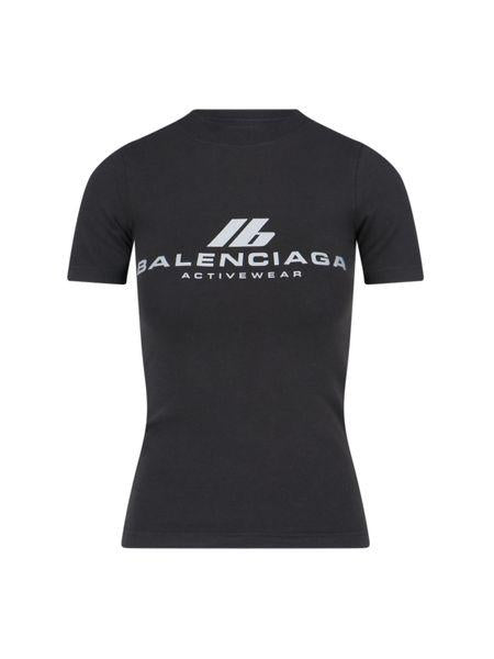 BALENCIAGA Activewear Fitted T-Shirt for Women