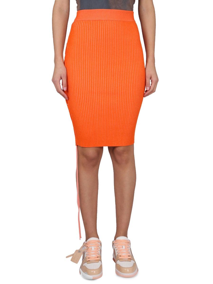 OFF-WHITE Women's Cut-Out Mini Skirt