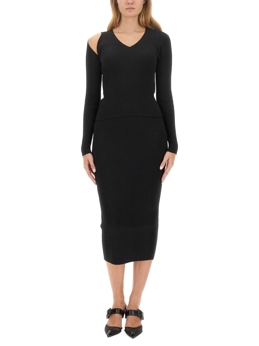 ALEXANDER MCQUEEN Knit Pencil Skirt - Slim Fit Size S