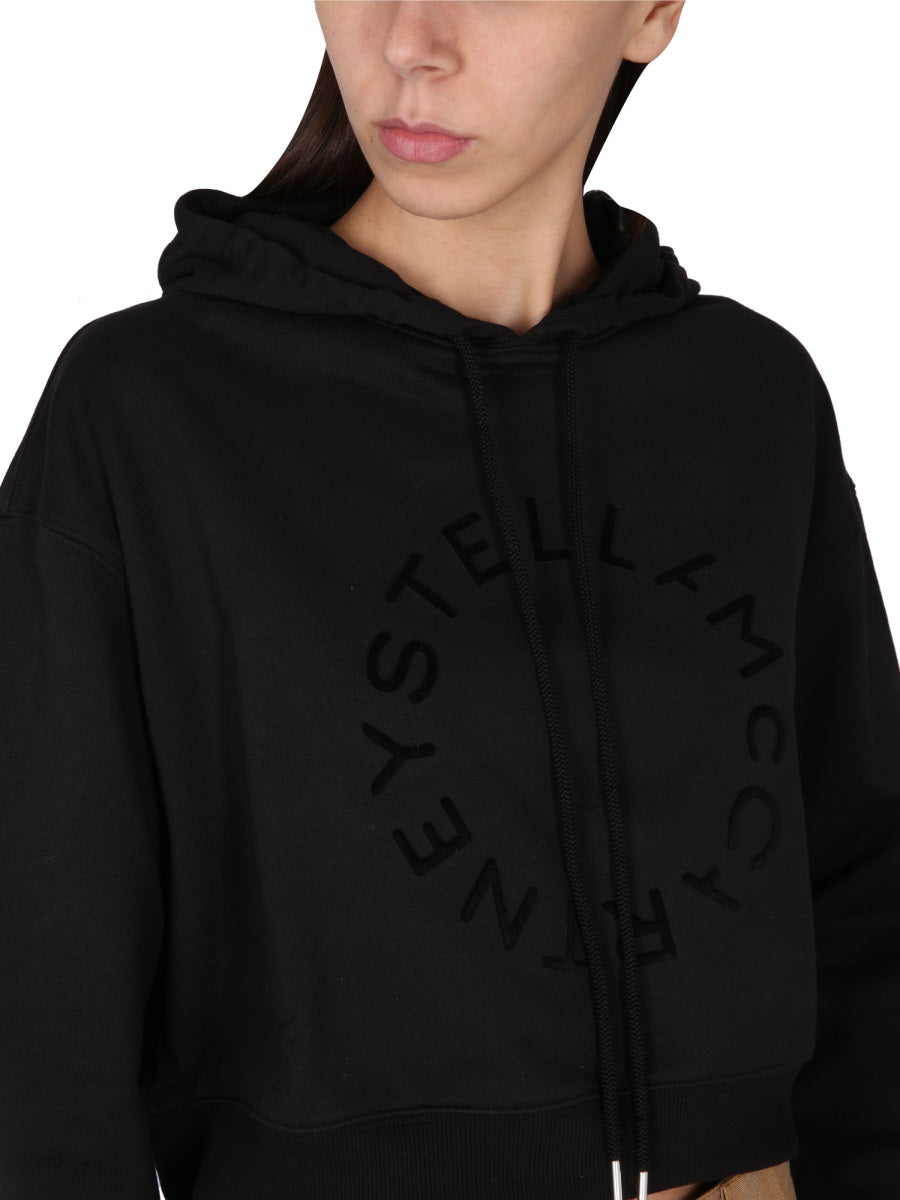 STELLA McCARTNEY Cropped Sweatshirt with Logo for Women