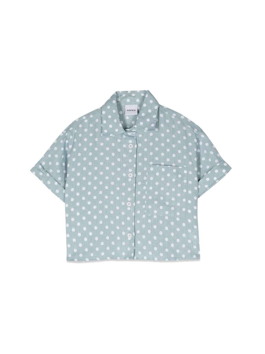 ASPESI Short Sleeve Mini Shirt for Girls