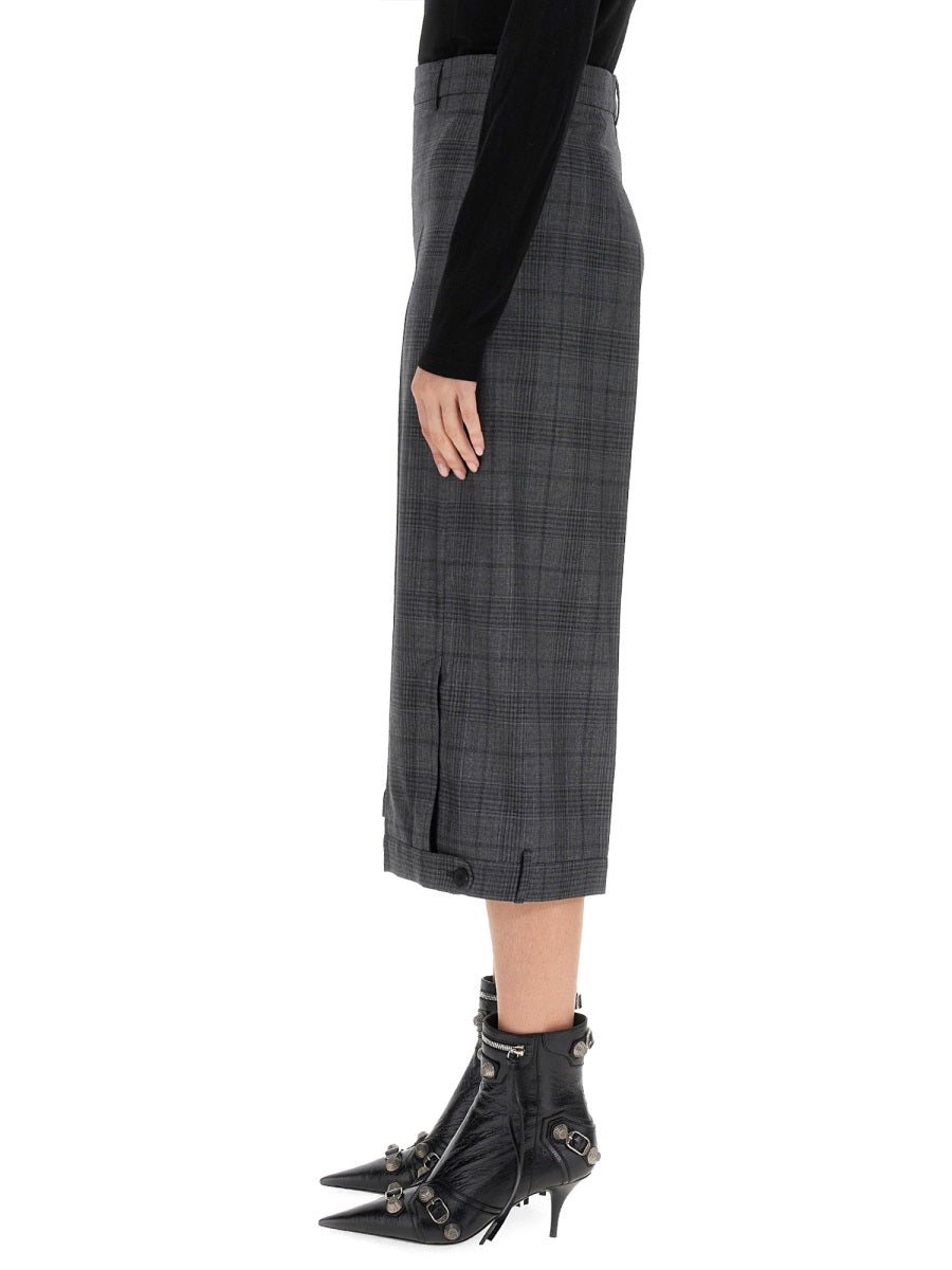 BALENCIAGA Deconstructed Wide Leg Shorts - Size 38