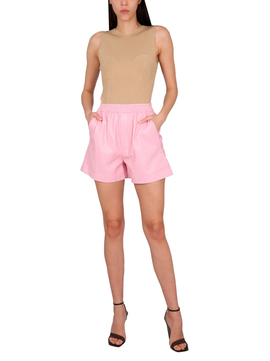 NANUSHKA Women's Ribbed V-Neck Top (Size 6)