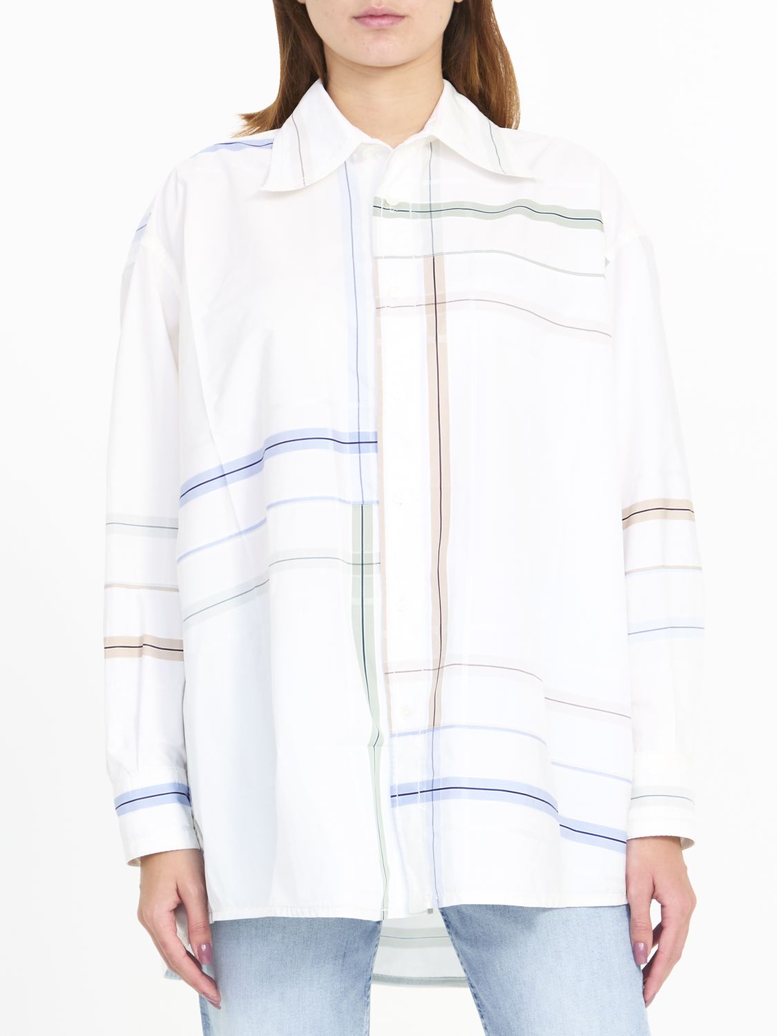 BOTTEGA VENETA Embroidered Poplin Shirt for Women - SS24