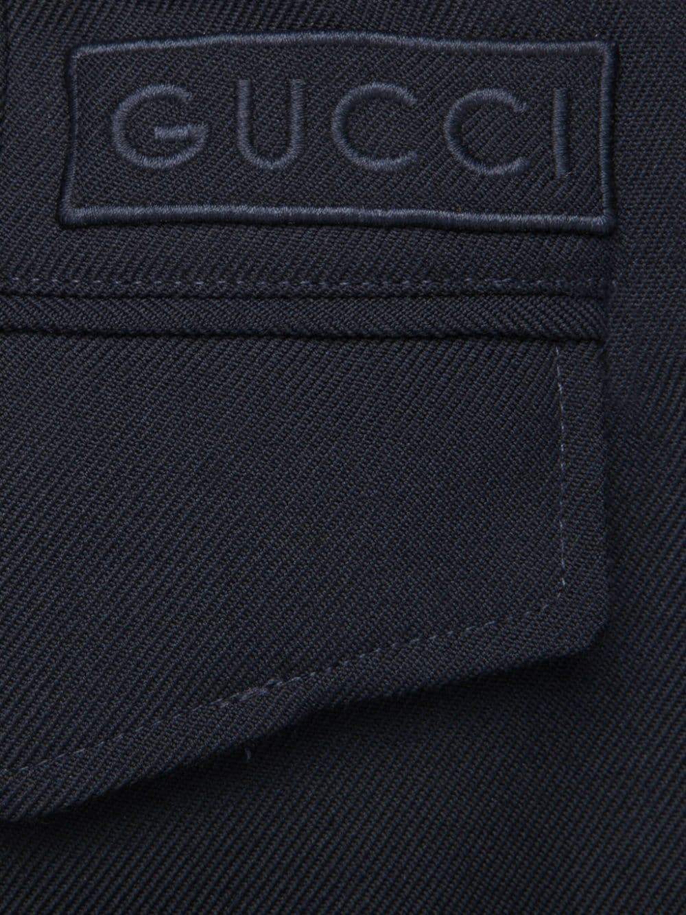 GUCCI Regular Fit Wool Twill Jogging Pants Size 50 IT