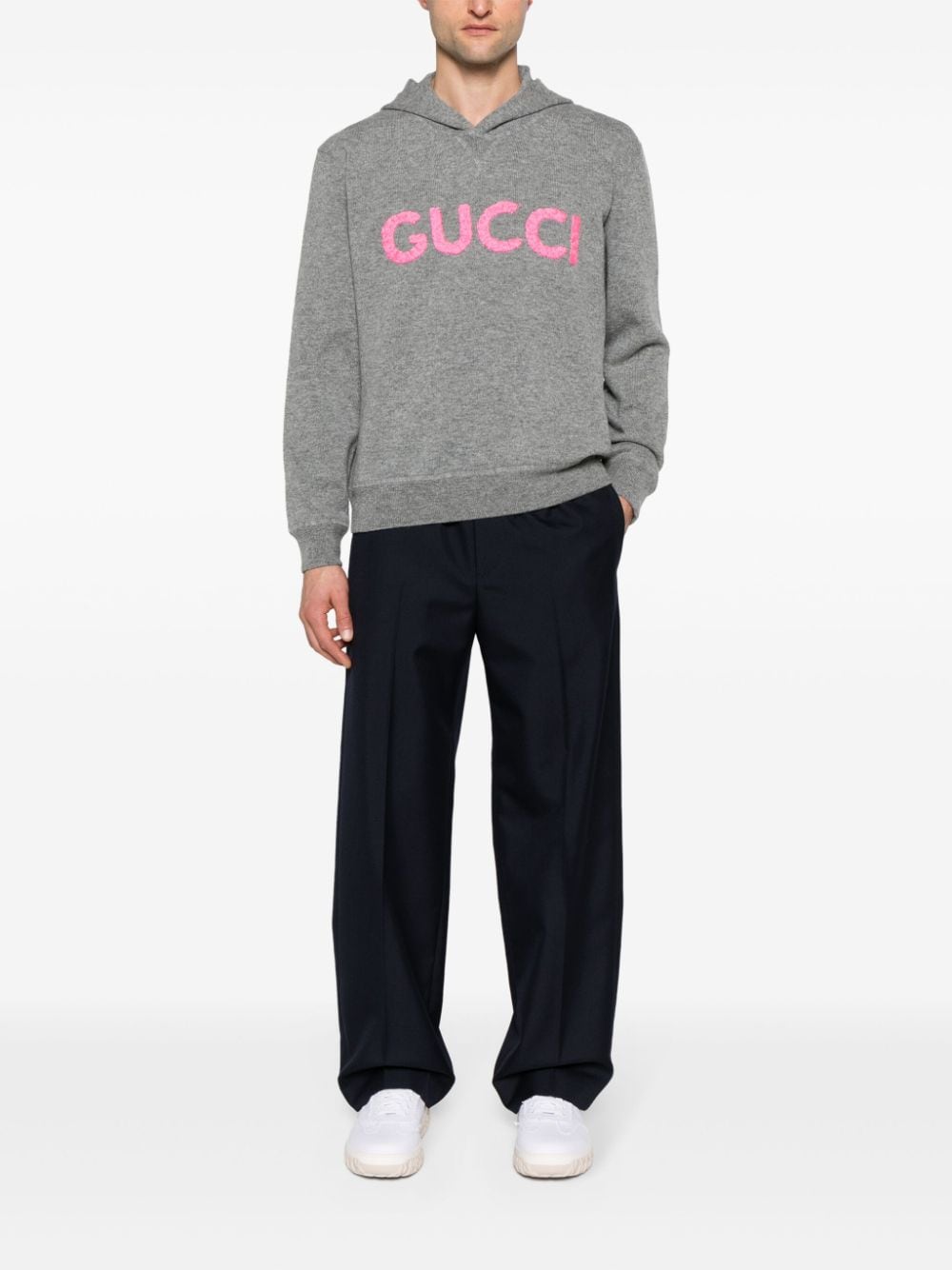 GUCCI Regular Fit Wool Twill Jogging Pants Size 50 IT