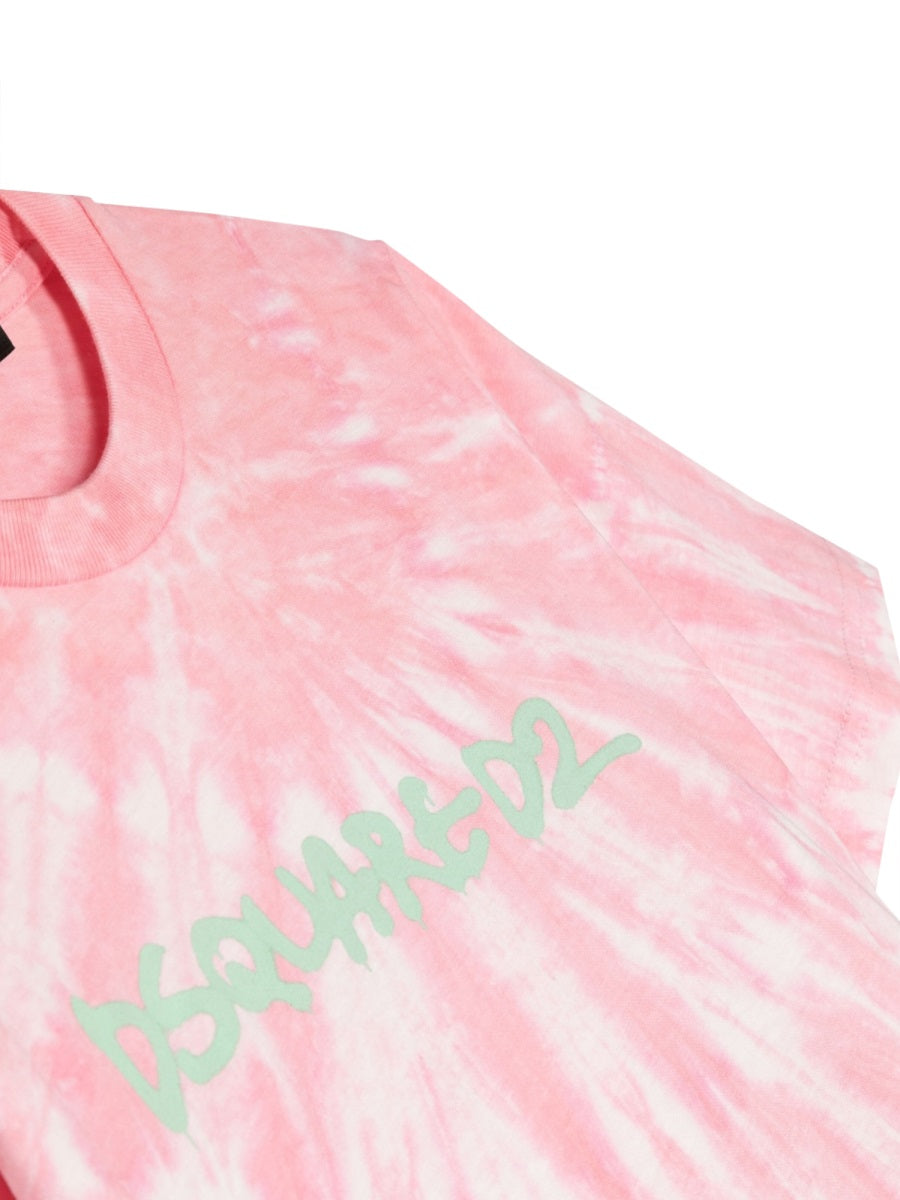 DSQUARED Unisex Slouch Fit Mini Logo T-Shirt