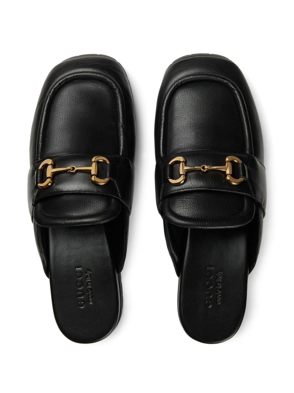 GUCCI Sleek Leather Slope Sandals for Men