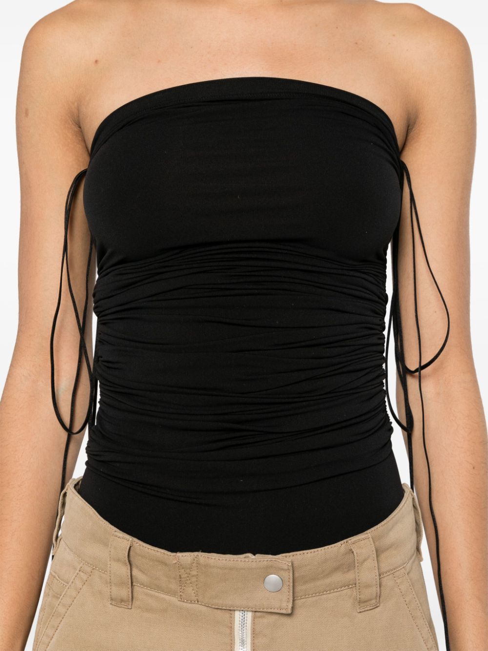 WOLFORD Mini Draping String Bodysuit