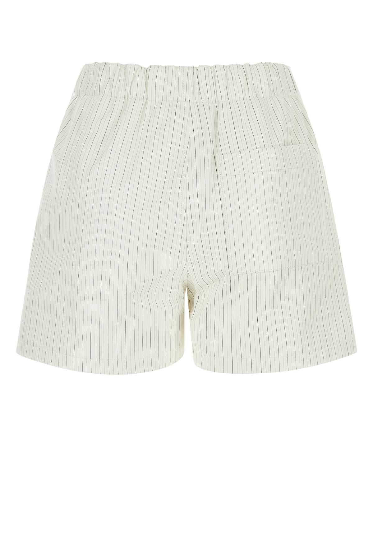 BOTTEGA VENETA Stylish Printed Leather Shorts for Women