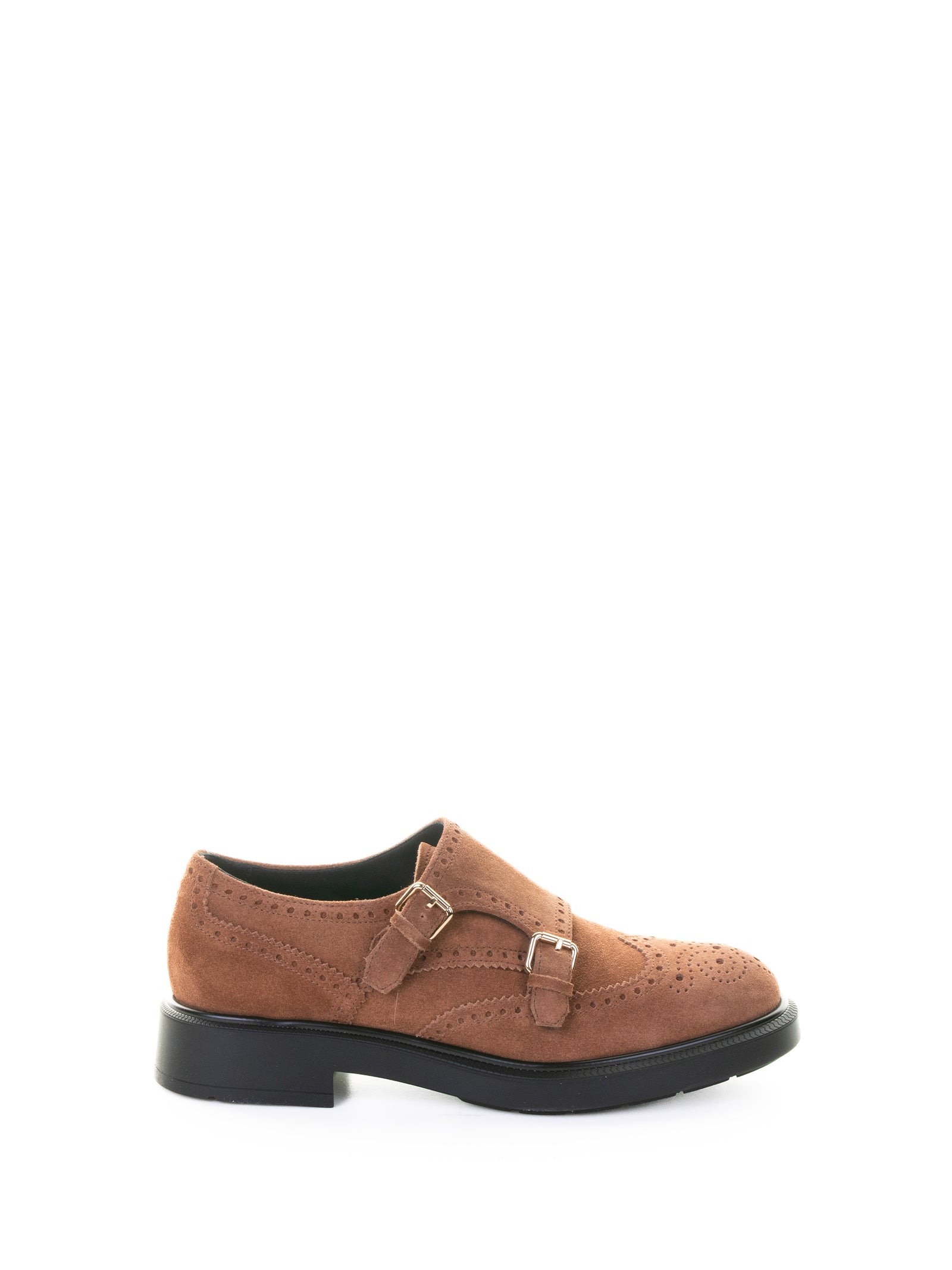 FRATELLI ROSSETTI Double Buckle Suede Moccasins for Women