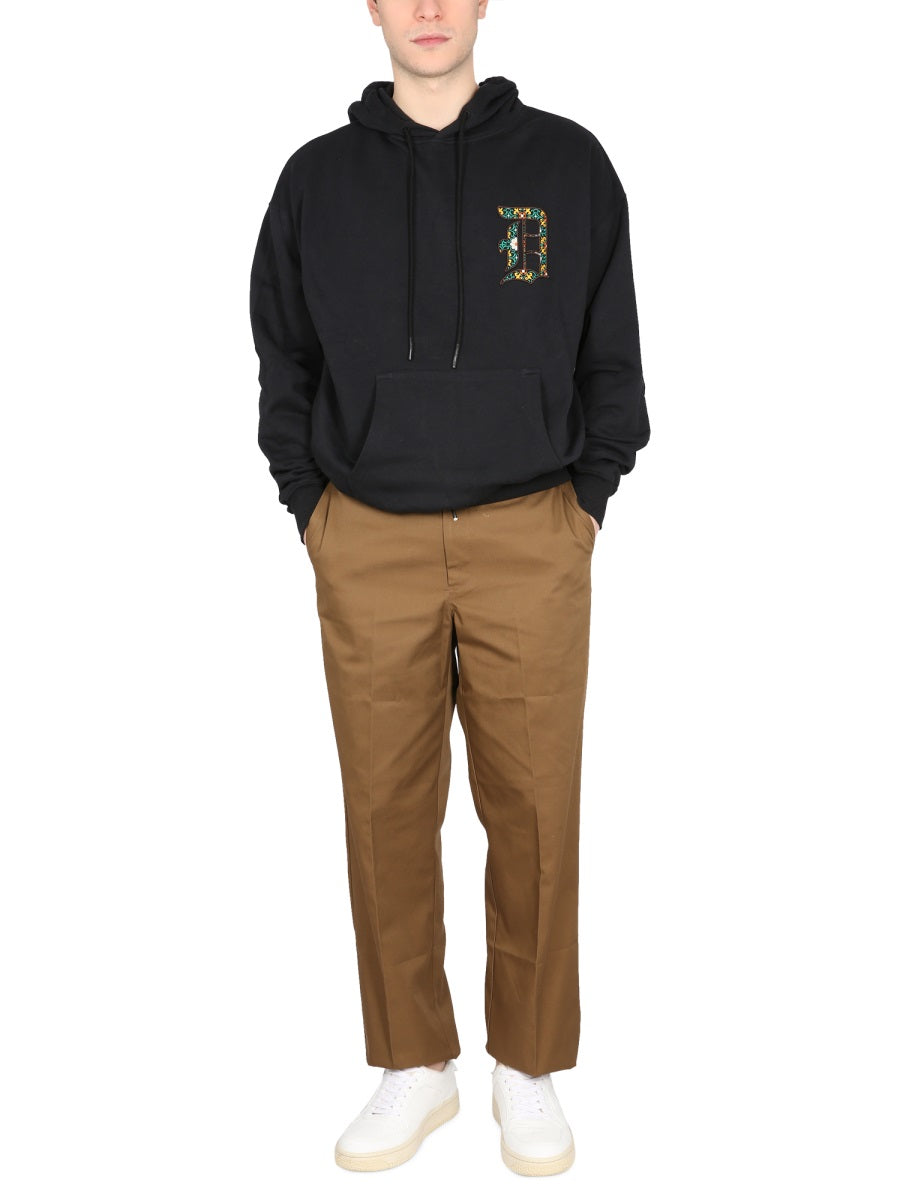 DRÔLE DE MONSIEUR Classic Hooded Sweatshirt with Logo