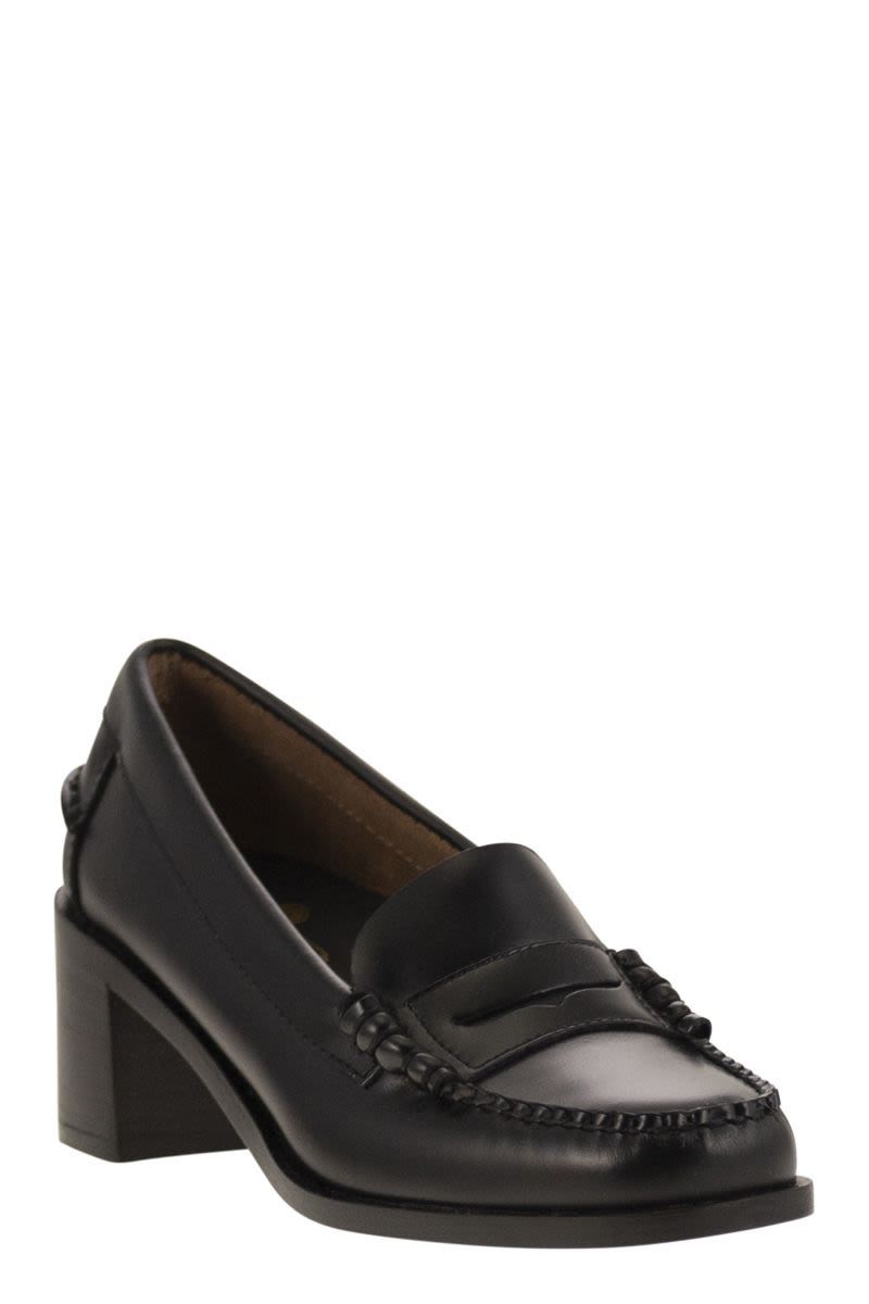 SEBAGO Egle Leather Moccasin - 5 CM Heel