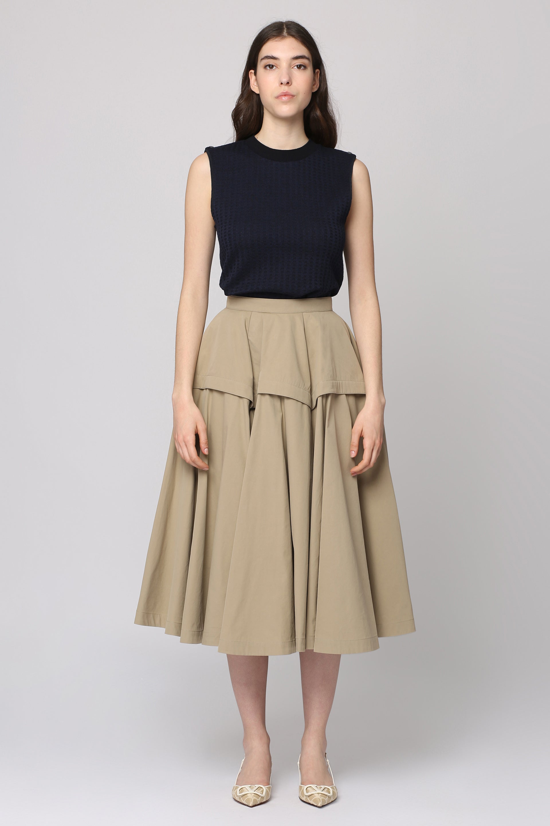 BOTTEGA VENETA A-Line Skirt with Ruffles - Women’s Fashion Essential