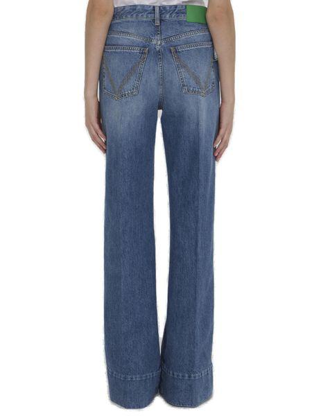 BOTTEGA VENETA Women’s High-Waist Wide-Leg Denim Jeans