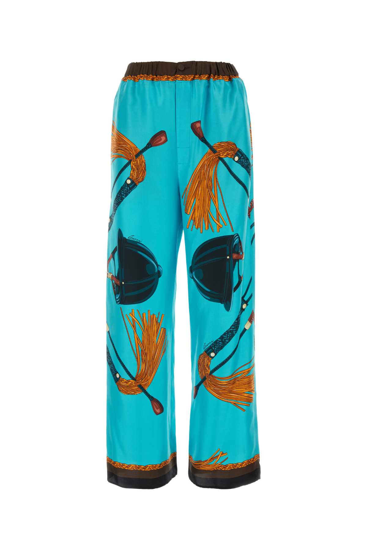 GUCCI Printed Twill Pants for Women - SS24
