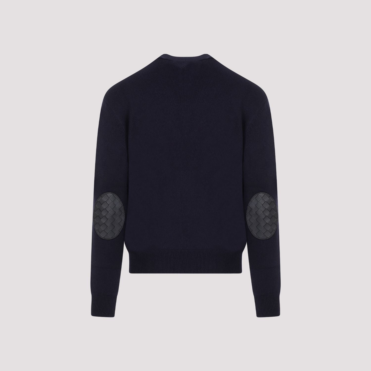 BOTTEGA VENETA Crew-Neck Cashmere Sweater with Elbow Patches