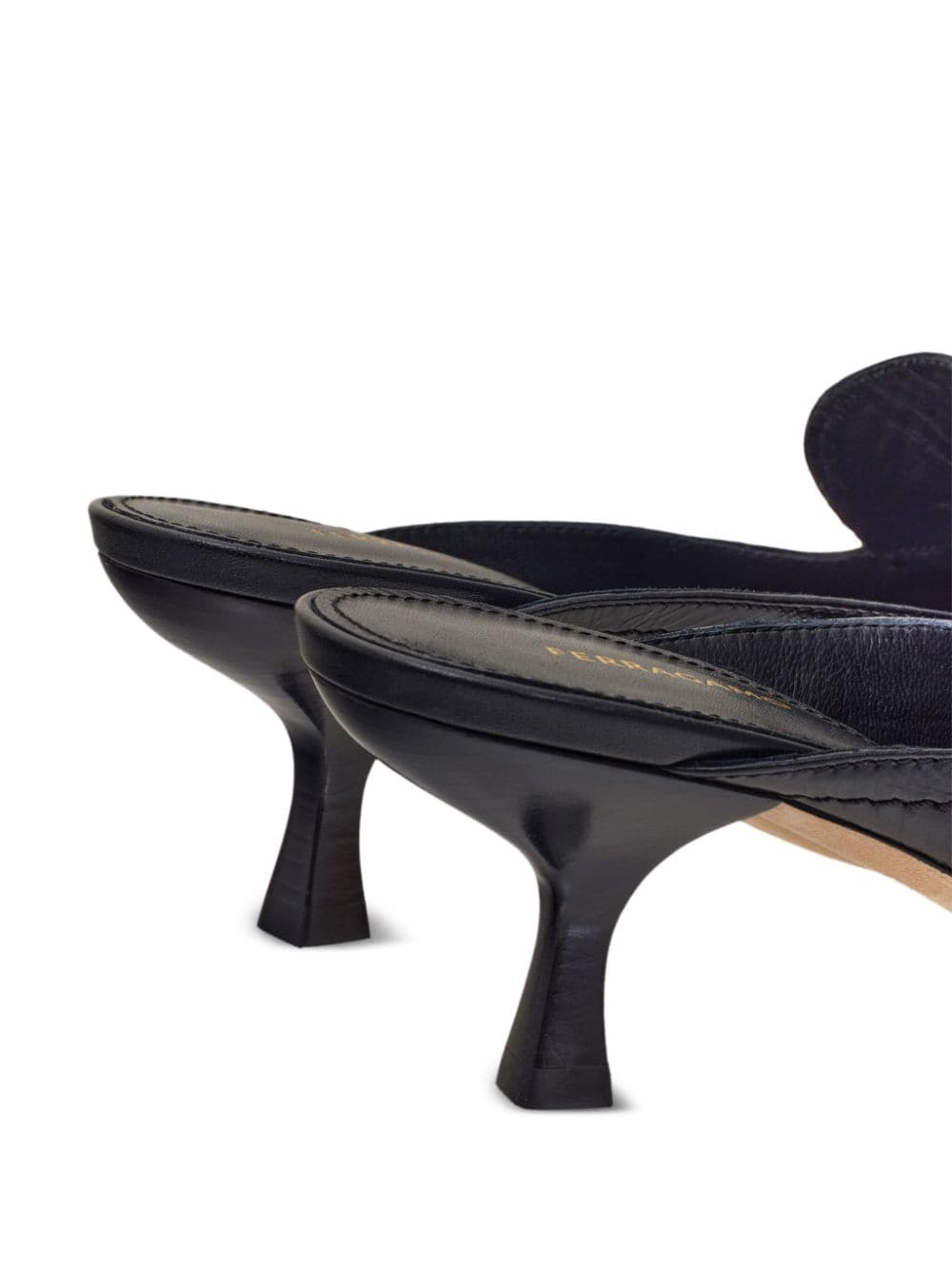 Ferragamo Crocodile-Effect Leather Flats
