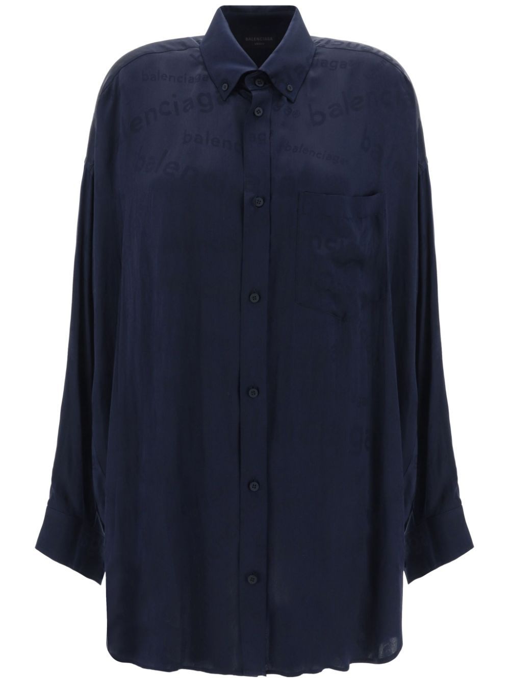 BALENCIAGA Oversized Silk Cocoon Shirt