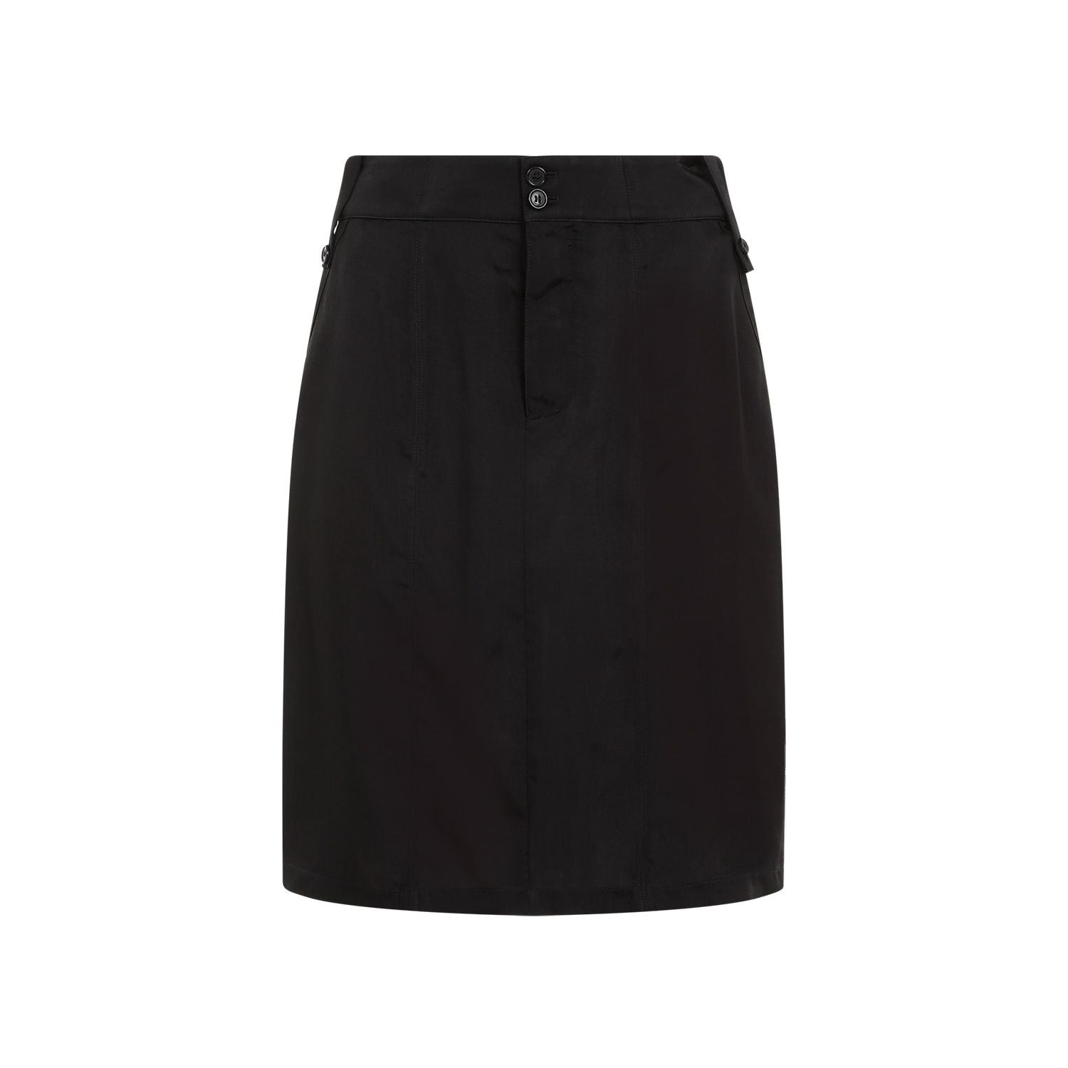 SAINT LAURENT Elegant Cupro Mini Skirt for Women