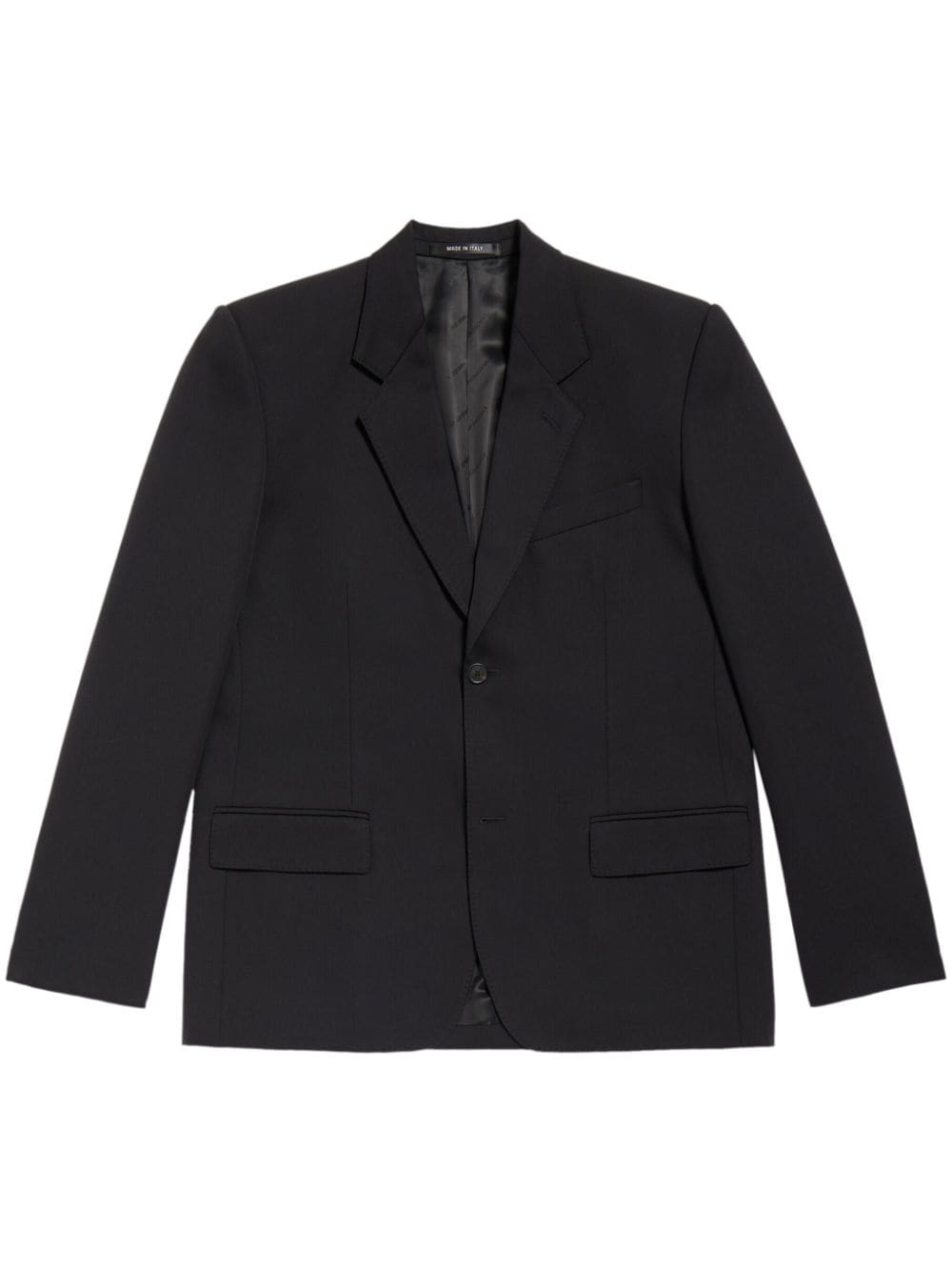 BALENCIAGA Wool Single-Breasted Blazer Jacket for Men