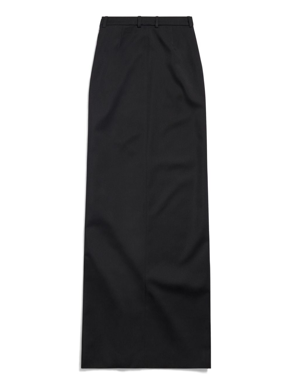 BALENCIAGA High-Waisted Floor-Length Wool Midi Skirt
