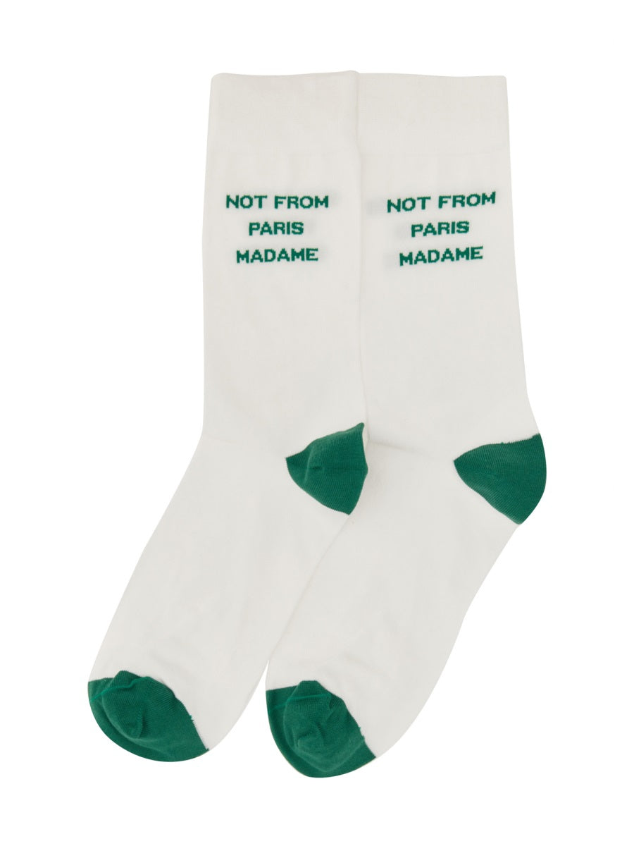 DRÔLE DE MONSIEUR Stylish Slogan Socks - Perfect for Men