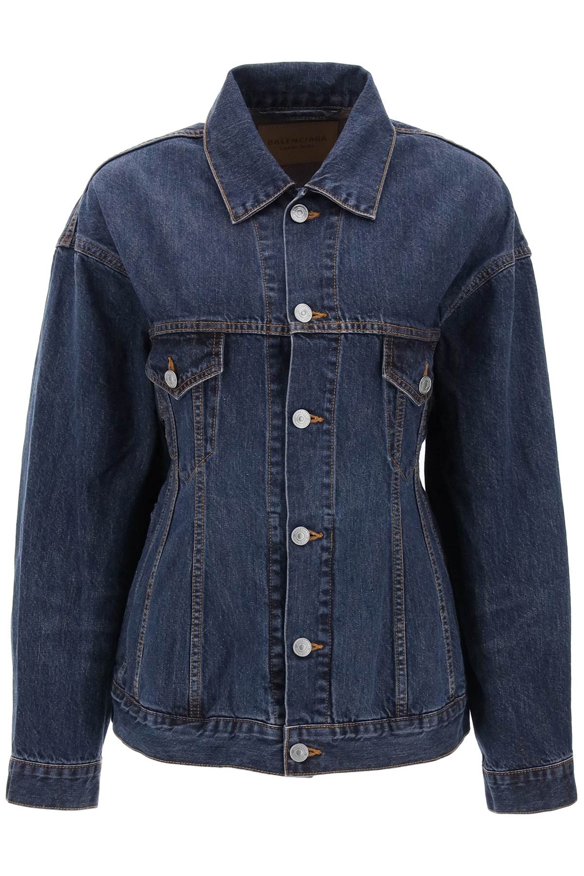 BALENCIAGA Hourglass Denim Jacket for Women - SS24 Edition