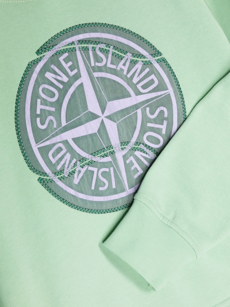 STONE ISLAND Boys' Mini Hoodie Sweatshirt - SS23 Collection