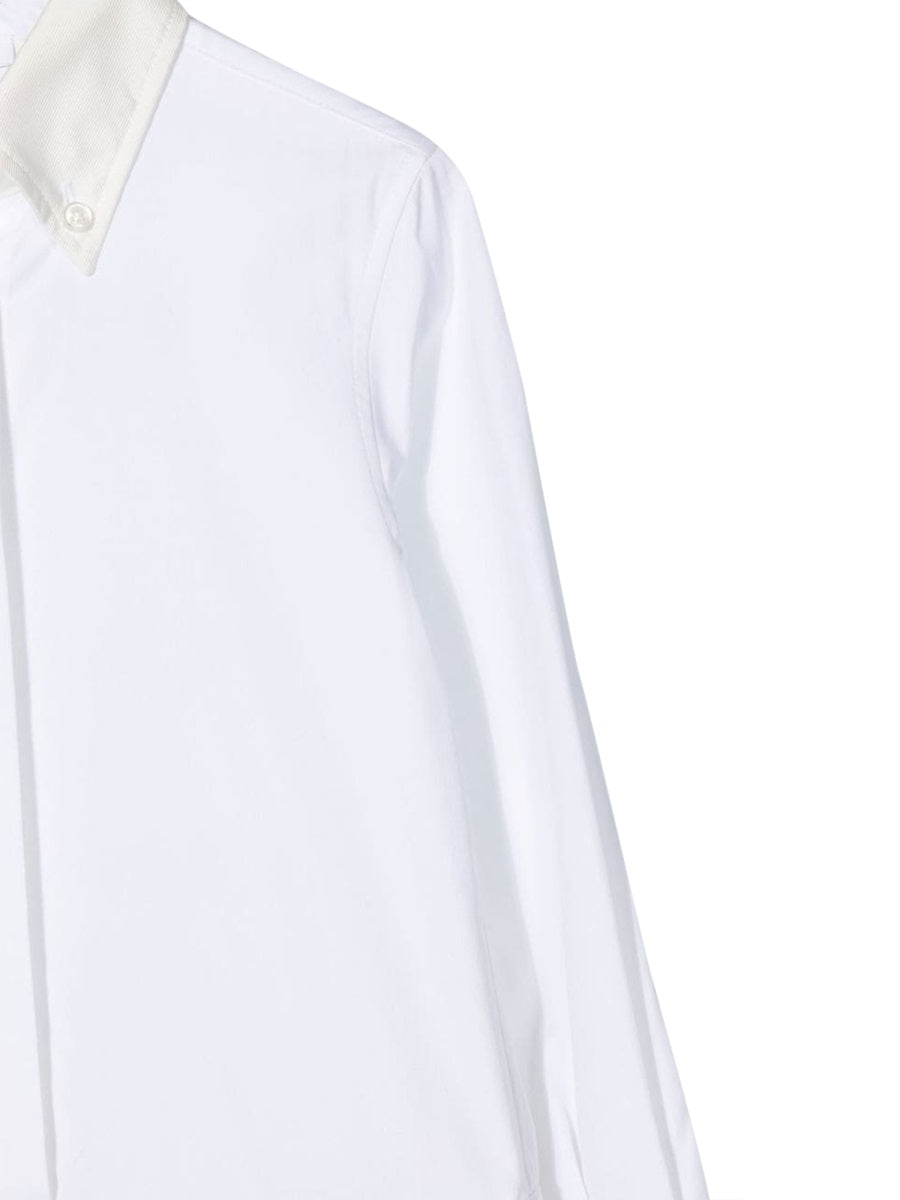 THOM BROWNE Pleated Bottom Shirtdress for Girls - Mini Style