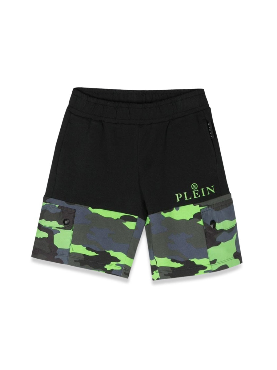 PHILIPP PLEIN Camo Mini Bermuda Shorts for Boys